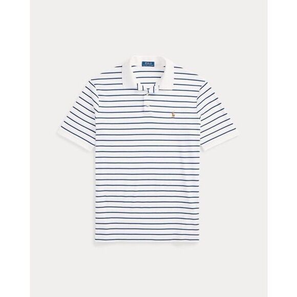 Polo Ralph Lauren NWT Classic Fit Performance Polo Shirt Ceramic White/Refined N